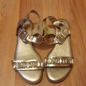 ecollection gold sandal sz 8w